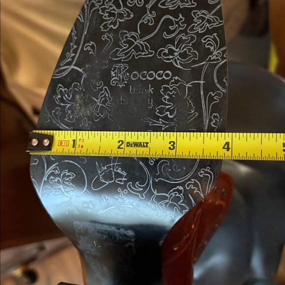 John Fluevog Women's Brown Leather Lace-Up Rococo Heel Ankle Booties Sz 11 - Picture 10 of 12